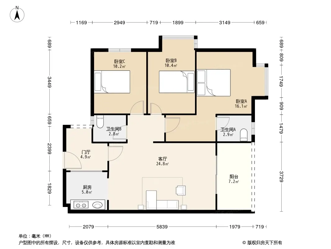 龙域都市兰亭户型图