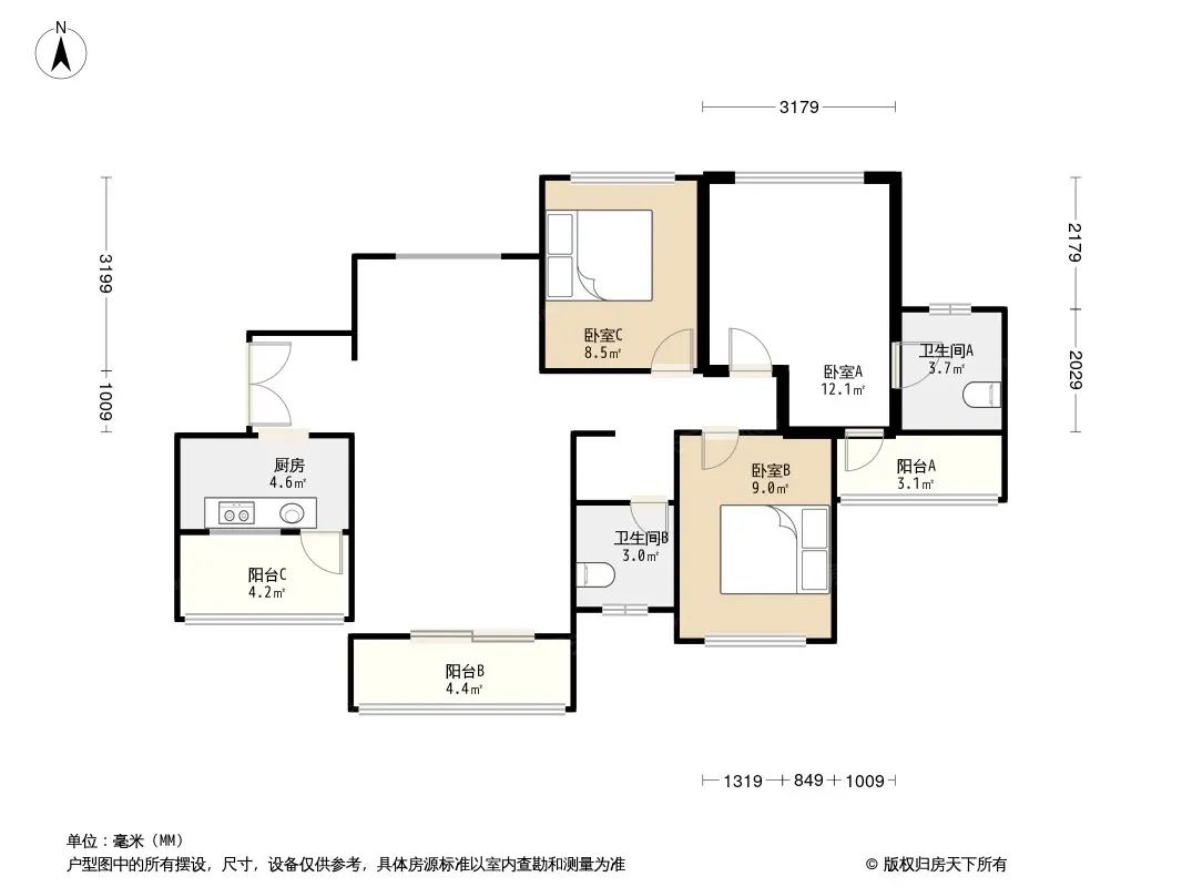 双湾国际户型图