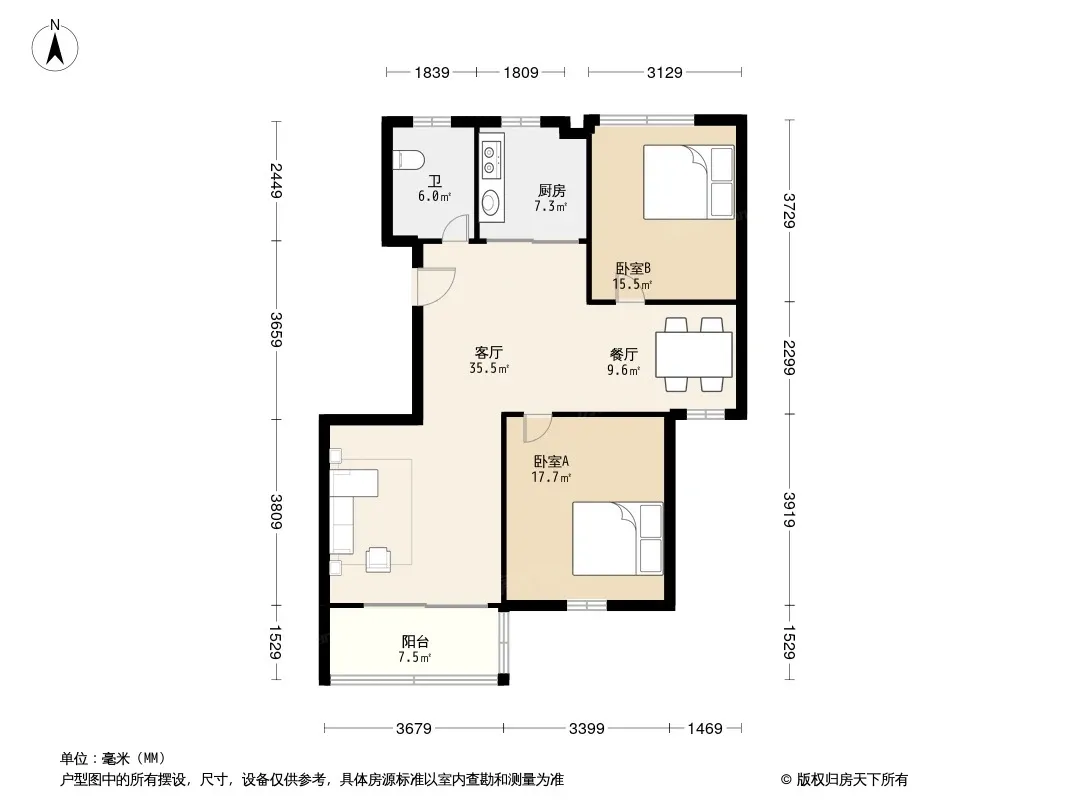 景庭水岸户型图