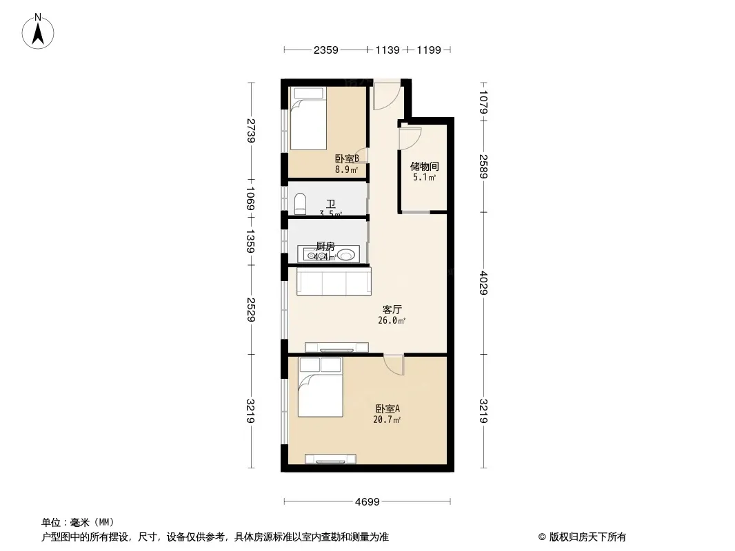 二环路西二段104号院户型图