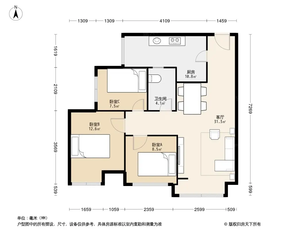 蓝润锦江春天户型图