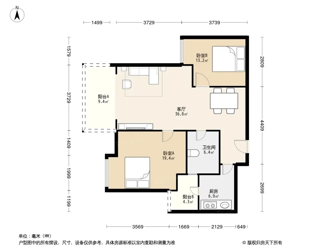 润扬书院阁户型图