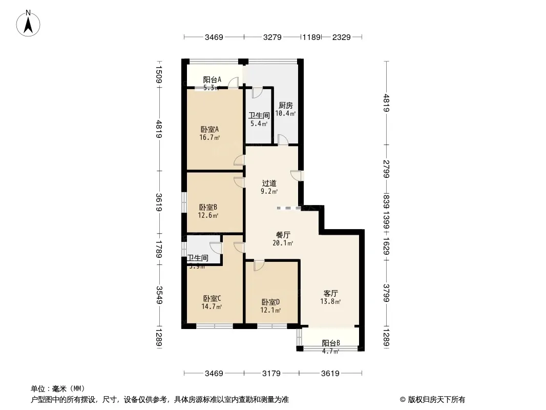 泰时花园户型图