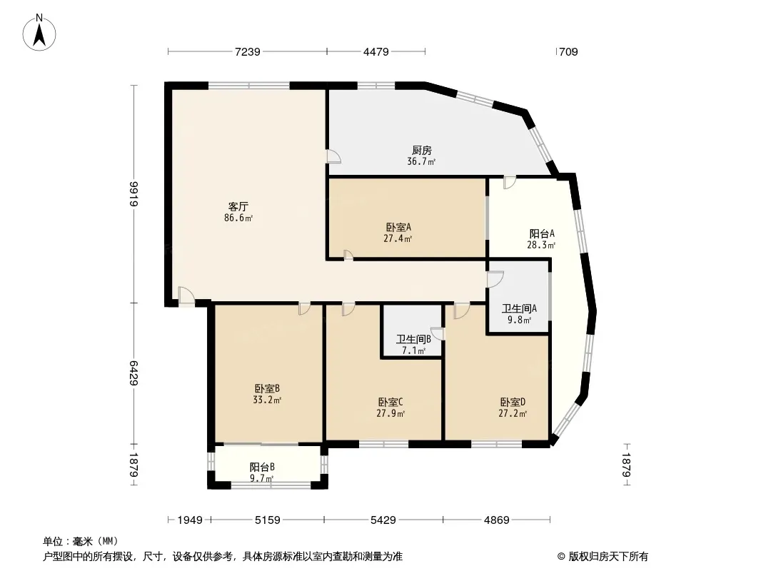 银晟花园户型图