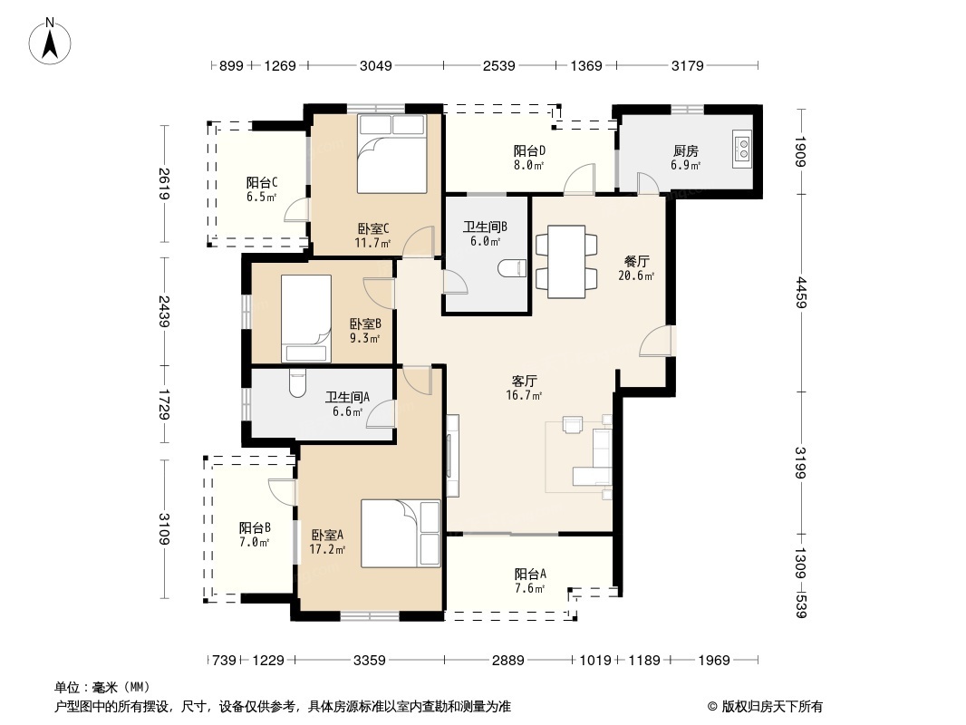 虹锦湾户型图