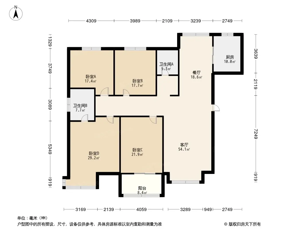 雅戈尔西湖花园户型图
