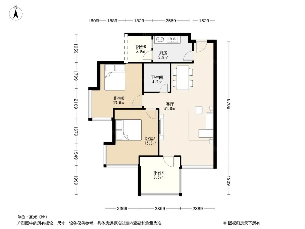 锦熙玉苑户型图