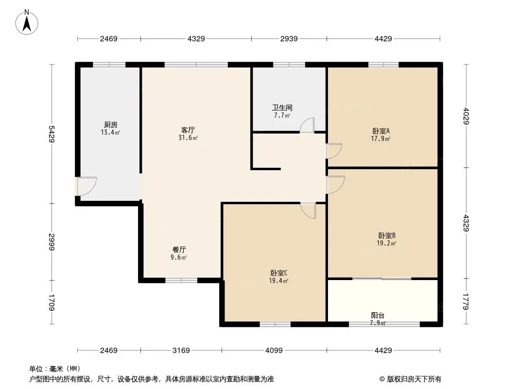 奥林匹克花园户型图