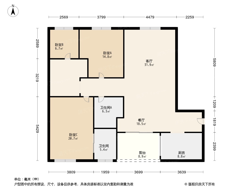 棕榈泉六期星光天地户型图