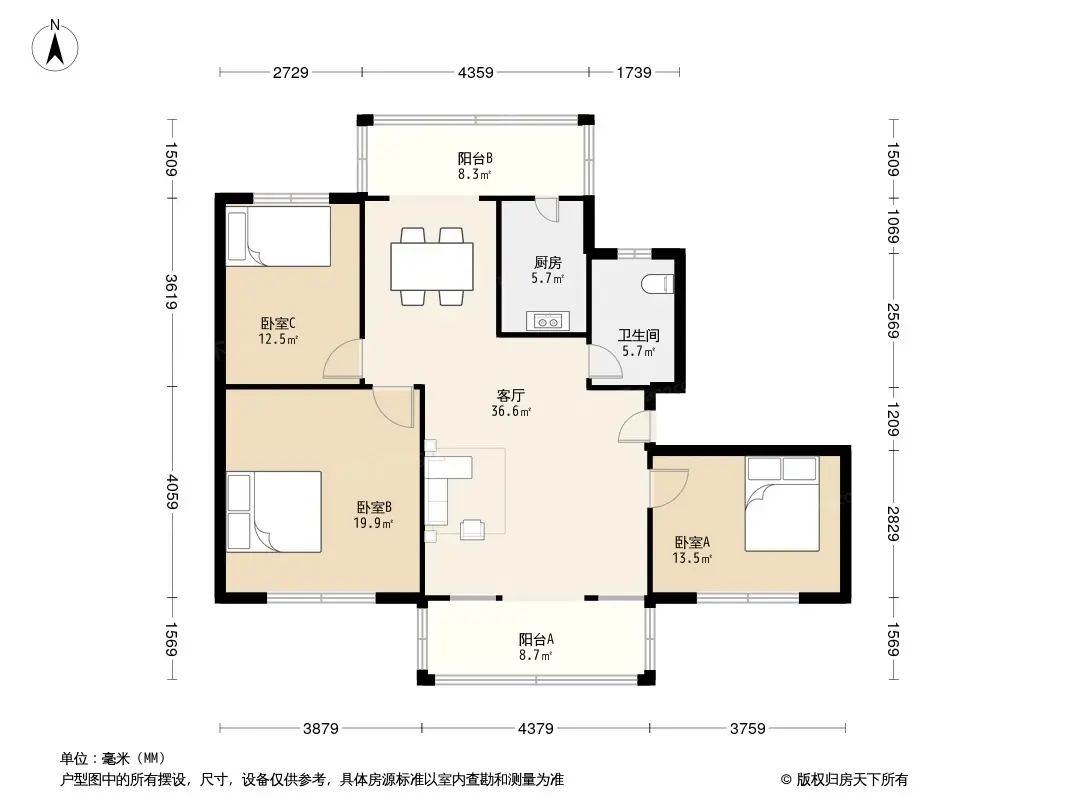 郫县银杏苑户型图