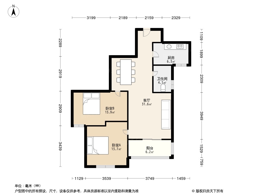 百步亭花园景兰苑户型图