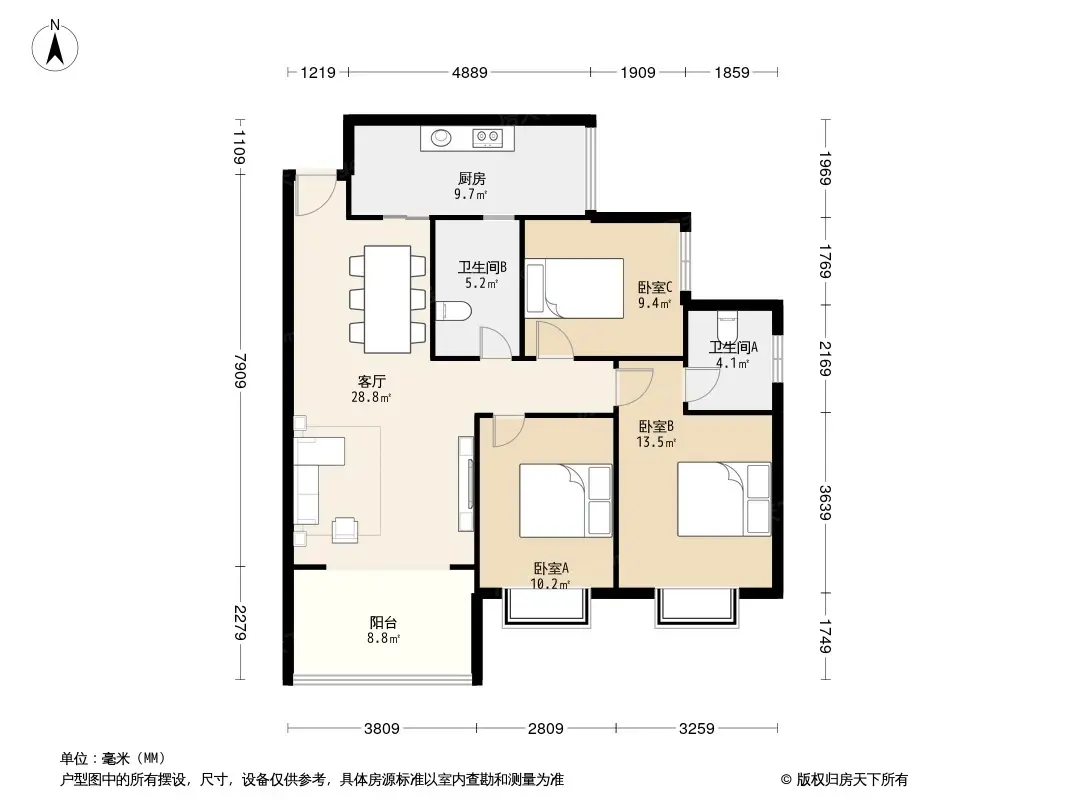 嘉和瑞景户型图