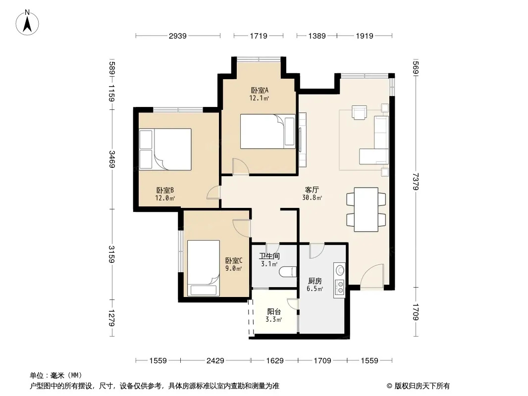 万科金色城市户型图