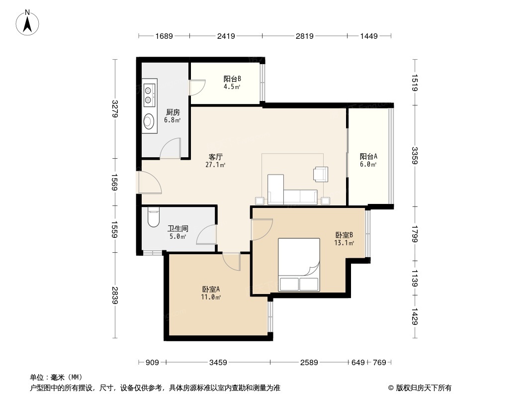 峰度天下户型图