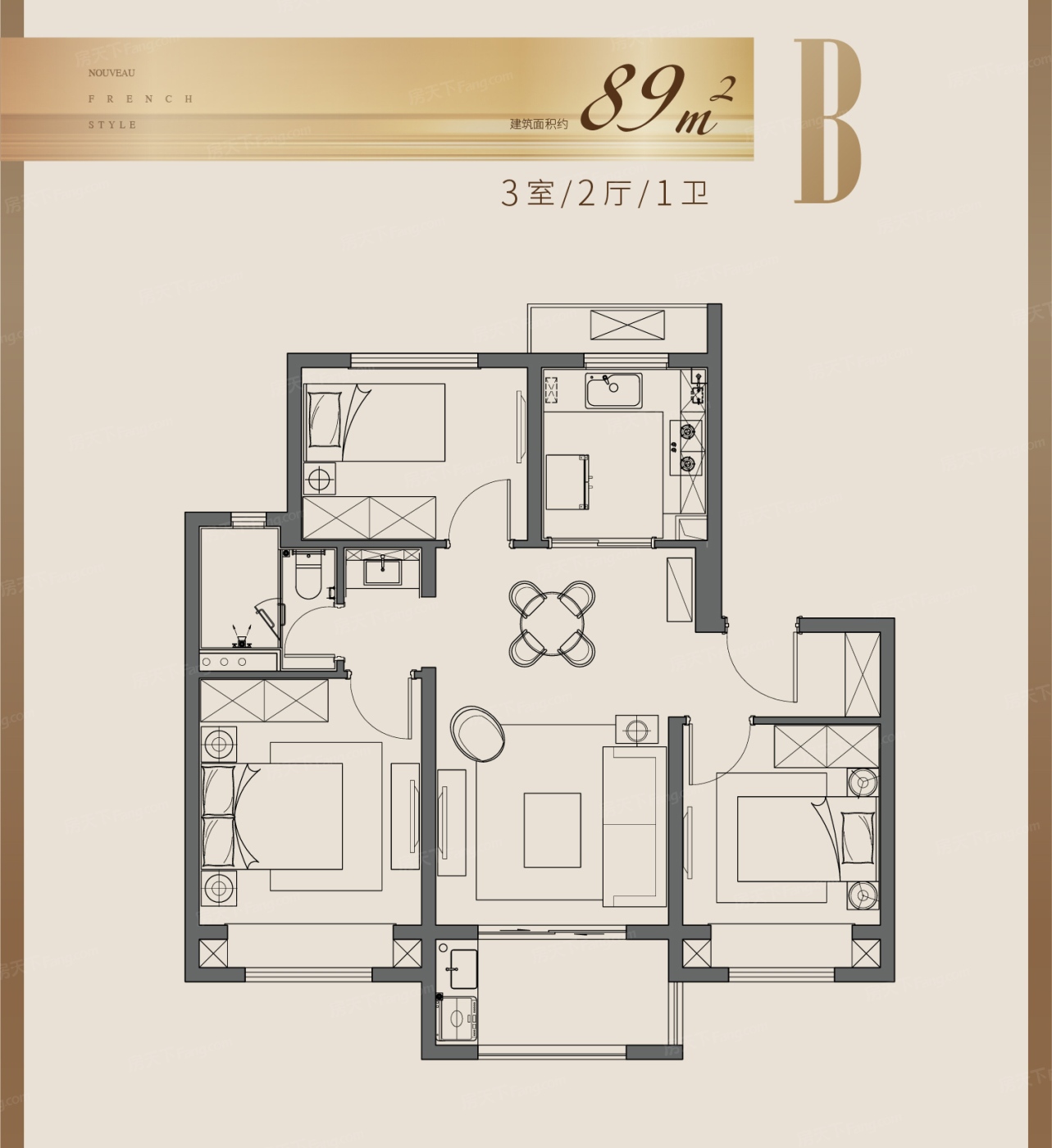 深度解析:大华朗香瑧园89㎡户型在售