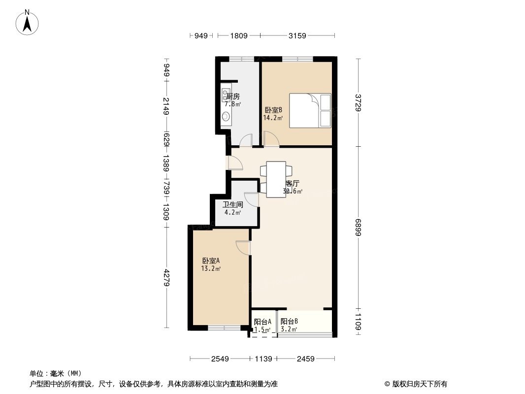 旧宫新苑南区户型图