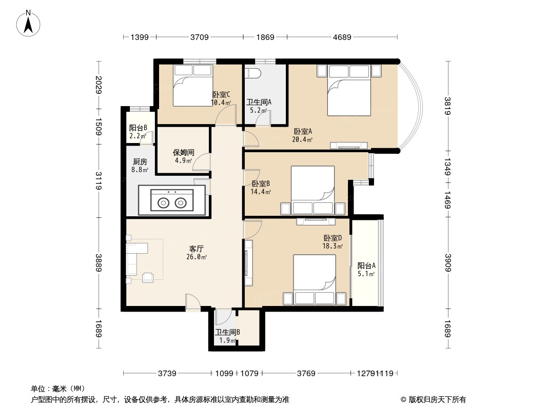 珠江绿洲户型图