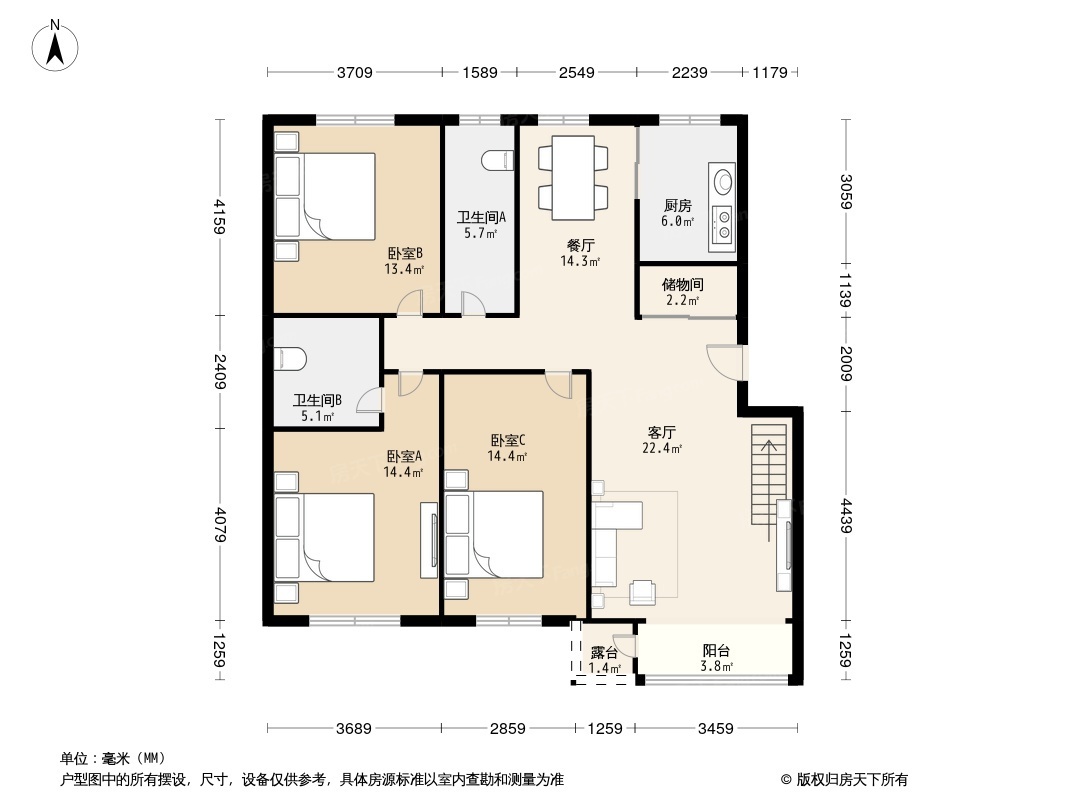 美利新世界户型图