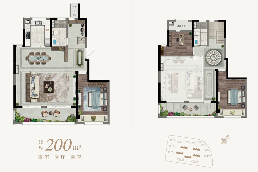 龙湖·景粼天著 vs 华宇新城·天境哪个好?周边配套_基本信息对比