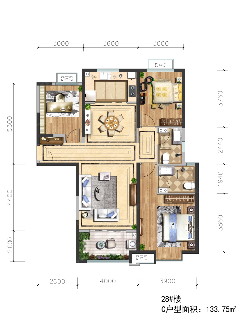 户型图:C户型