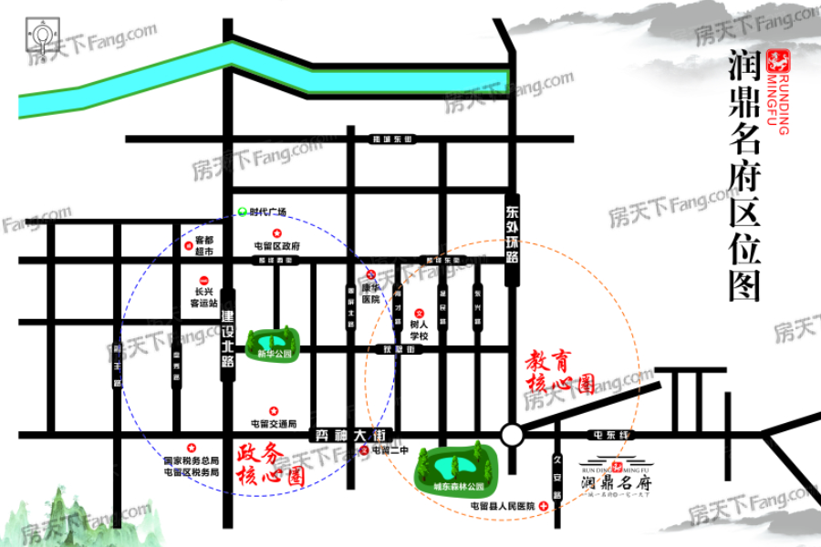 交通图:润鼎名府 区位图