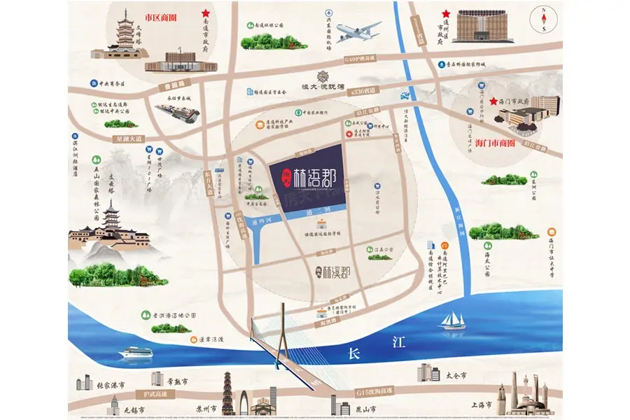 交通图:区位图