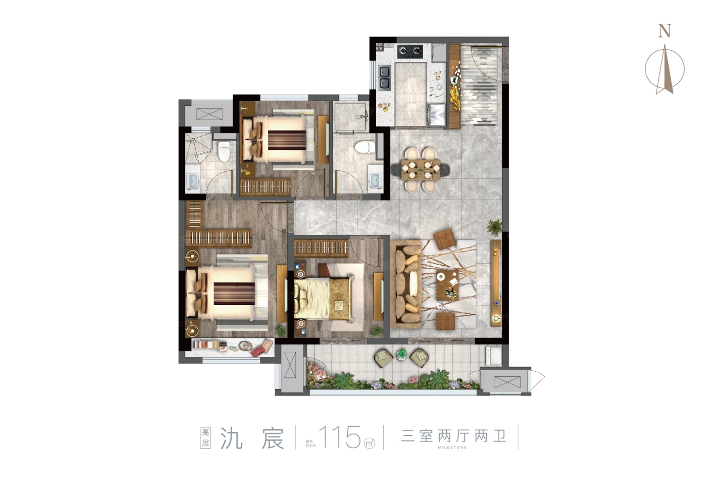 户型信息pk 金科·氿里 金科·氿里户型类别:3居,4居 户型