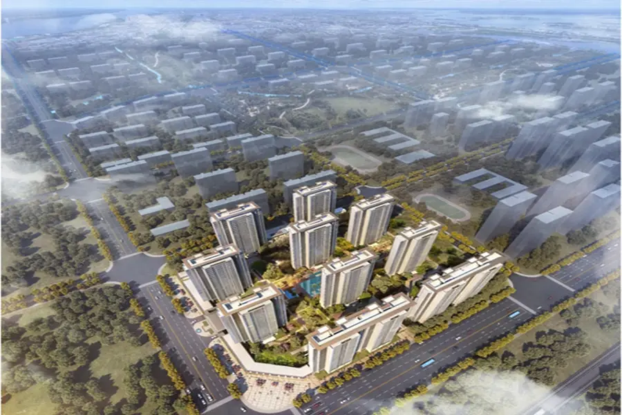 实景图:首开地块鸟瞰效果图