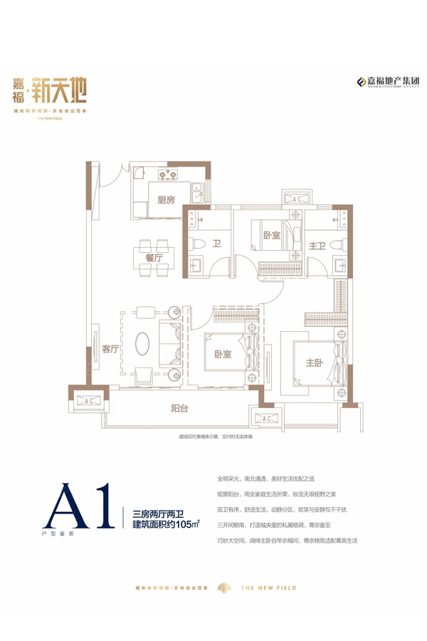 嘉福·新天地 嘉福·新天地户型类别:3居,4居