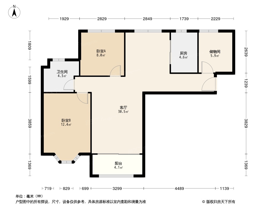 世茂东壹号户型图