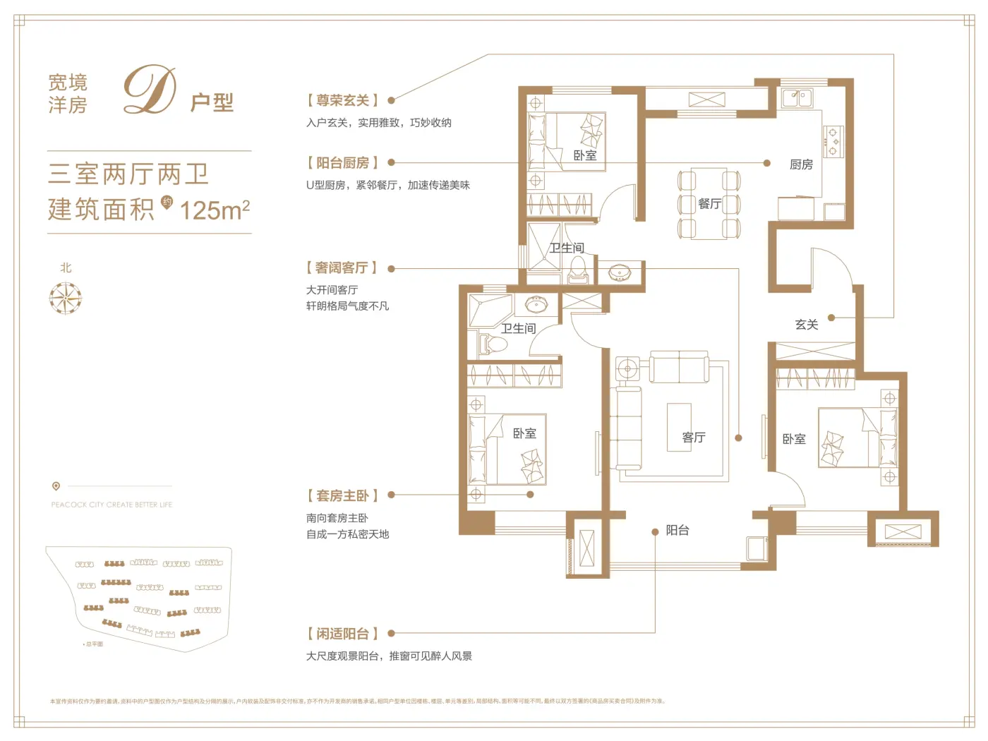 深度解析:石家庄孔雀城125㎡户型在售