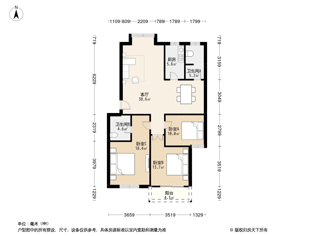 苏香名园户型图