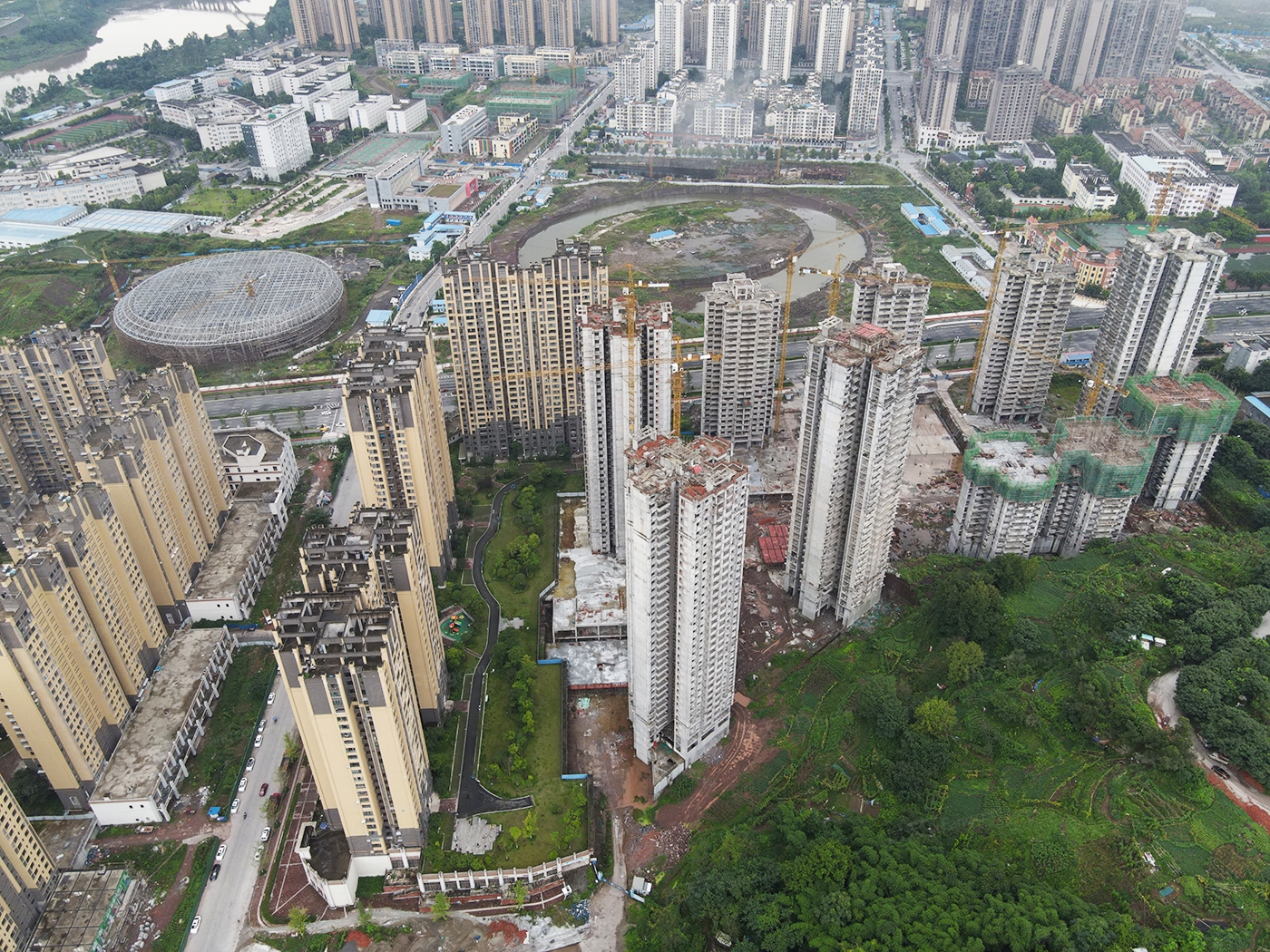实景图:锦绣山河悦城工程进度（20-07-14）