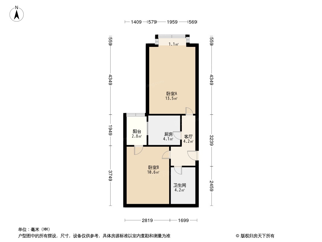 四方景园二区户型图