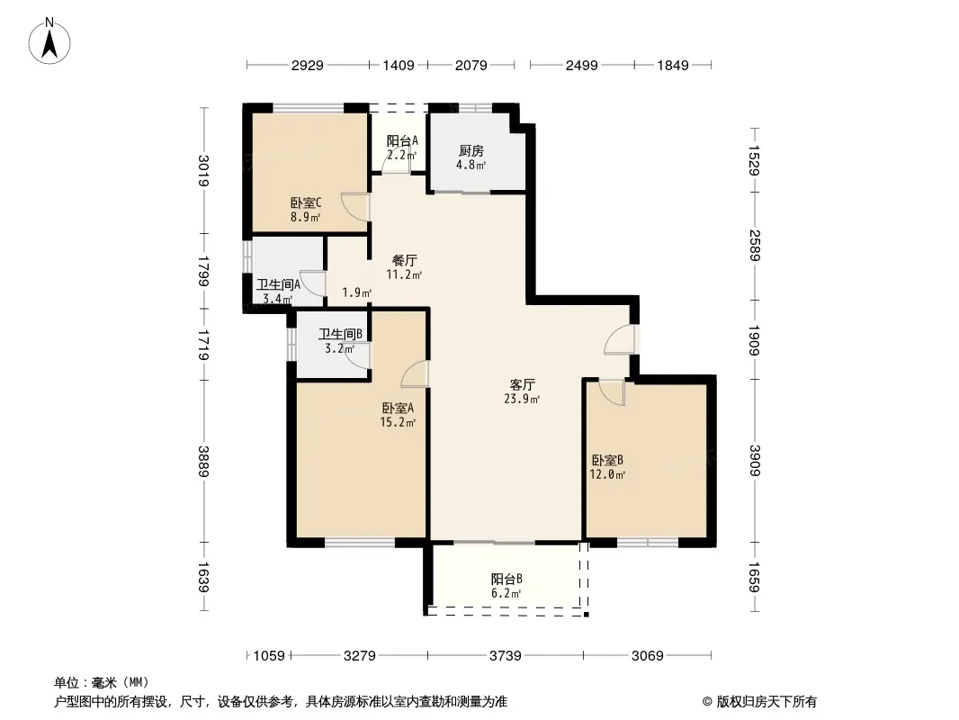 滨湖晴园户型图