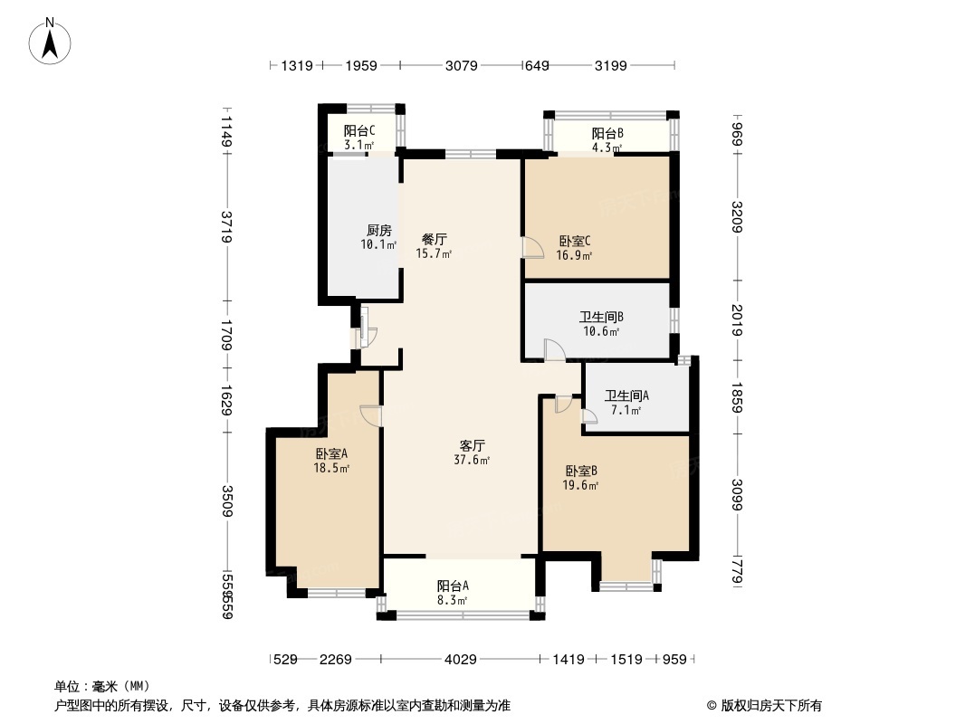 金融街金色漫香郡户型图