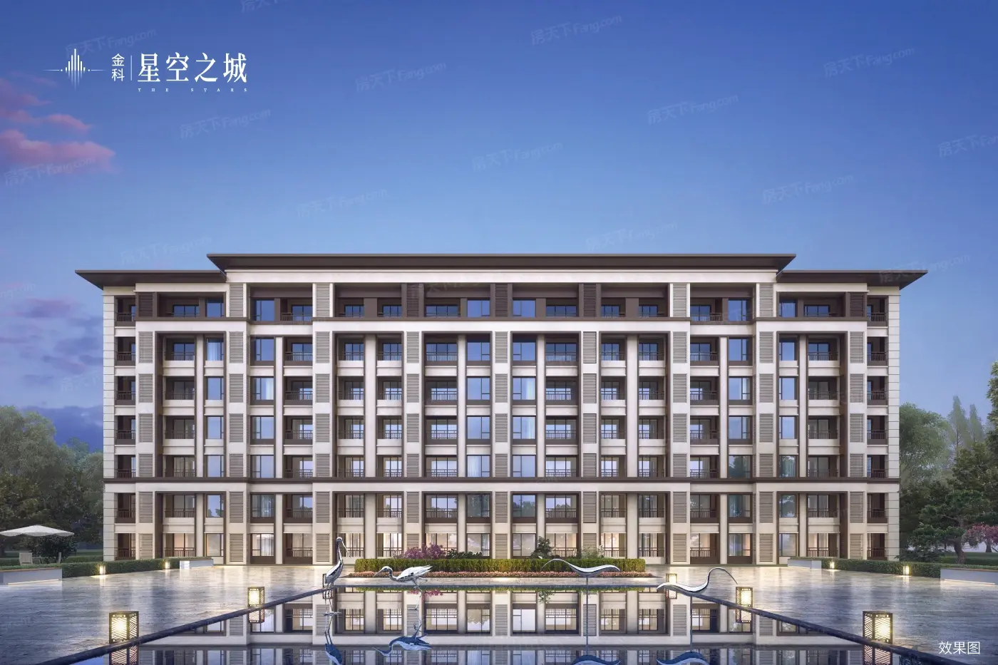 效果图:洋房单体效果图