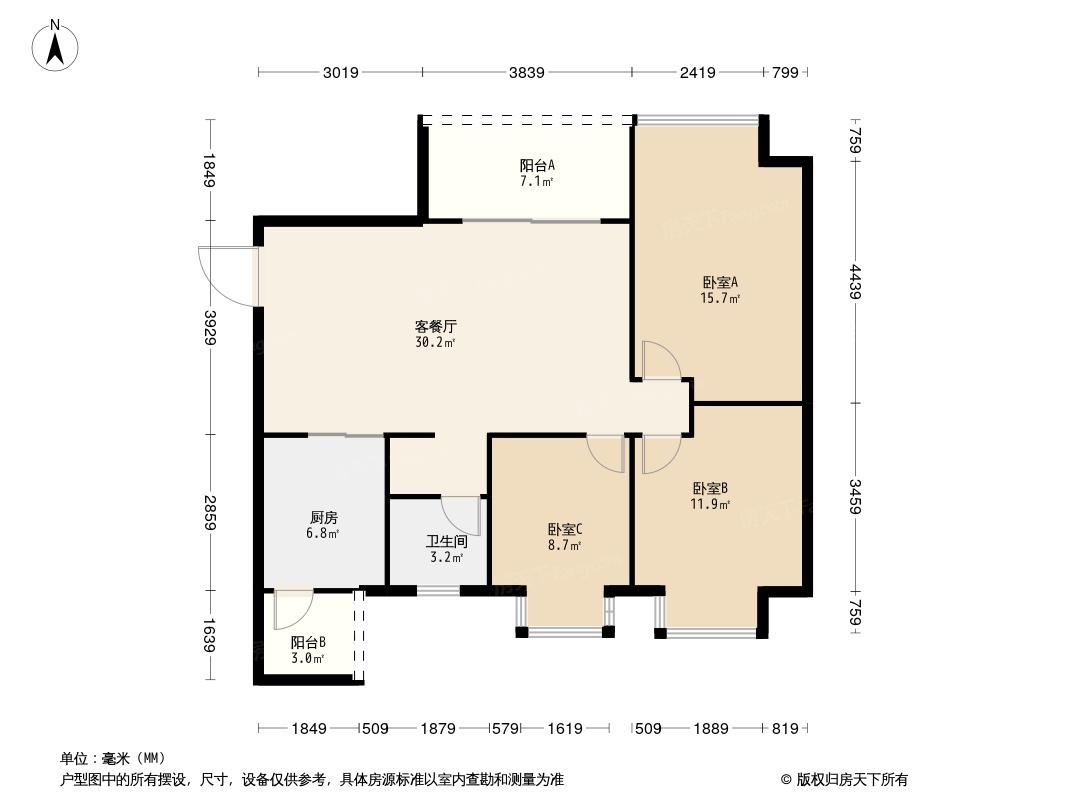 恒大西辰绿洲户型图