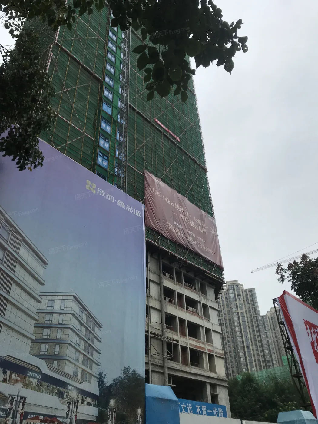 鑫苑御景台3室1厅2卫西南朝向2500.00元/月出租