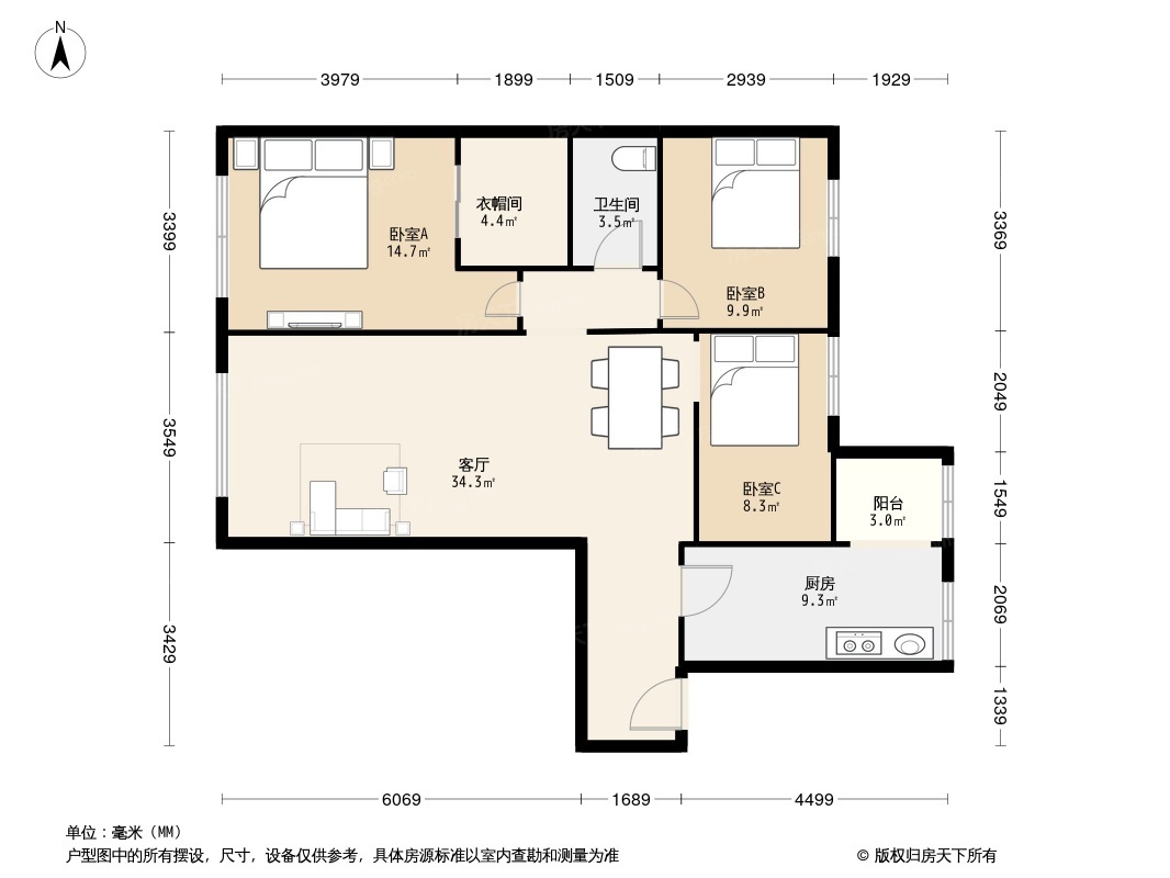 大西洋新城D区户型图