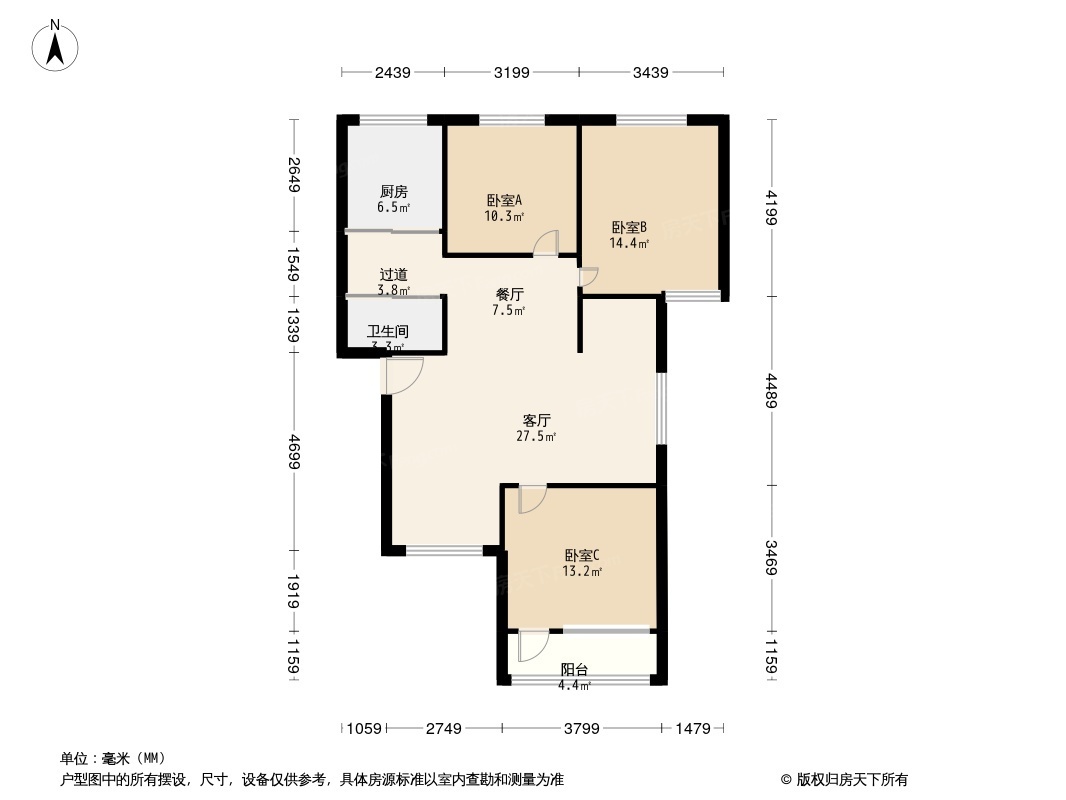 上海路九号户型图