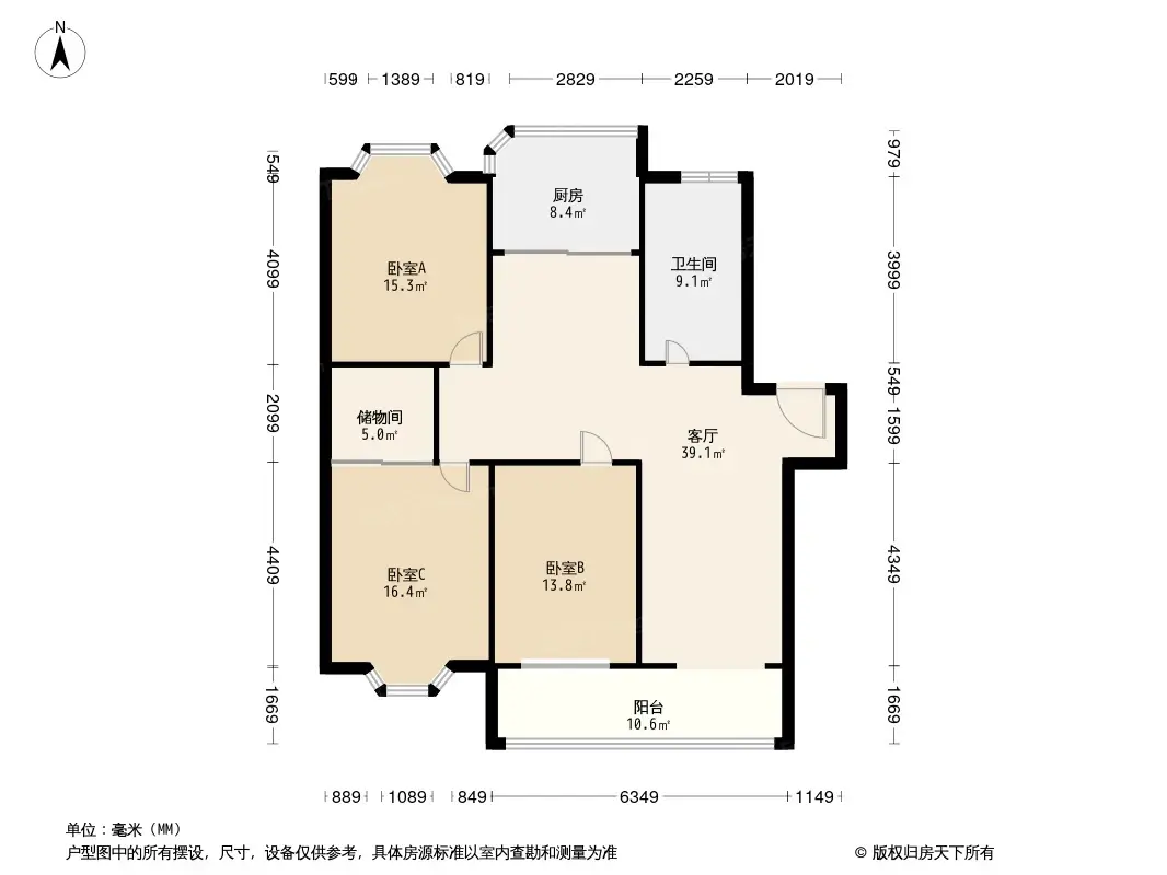 金龙花苑户型图