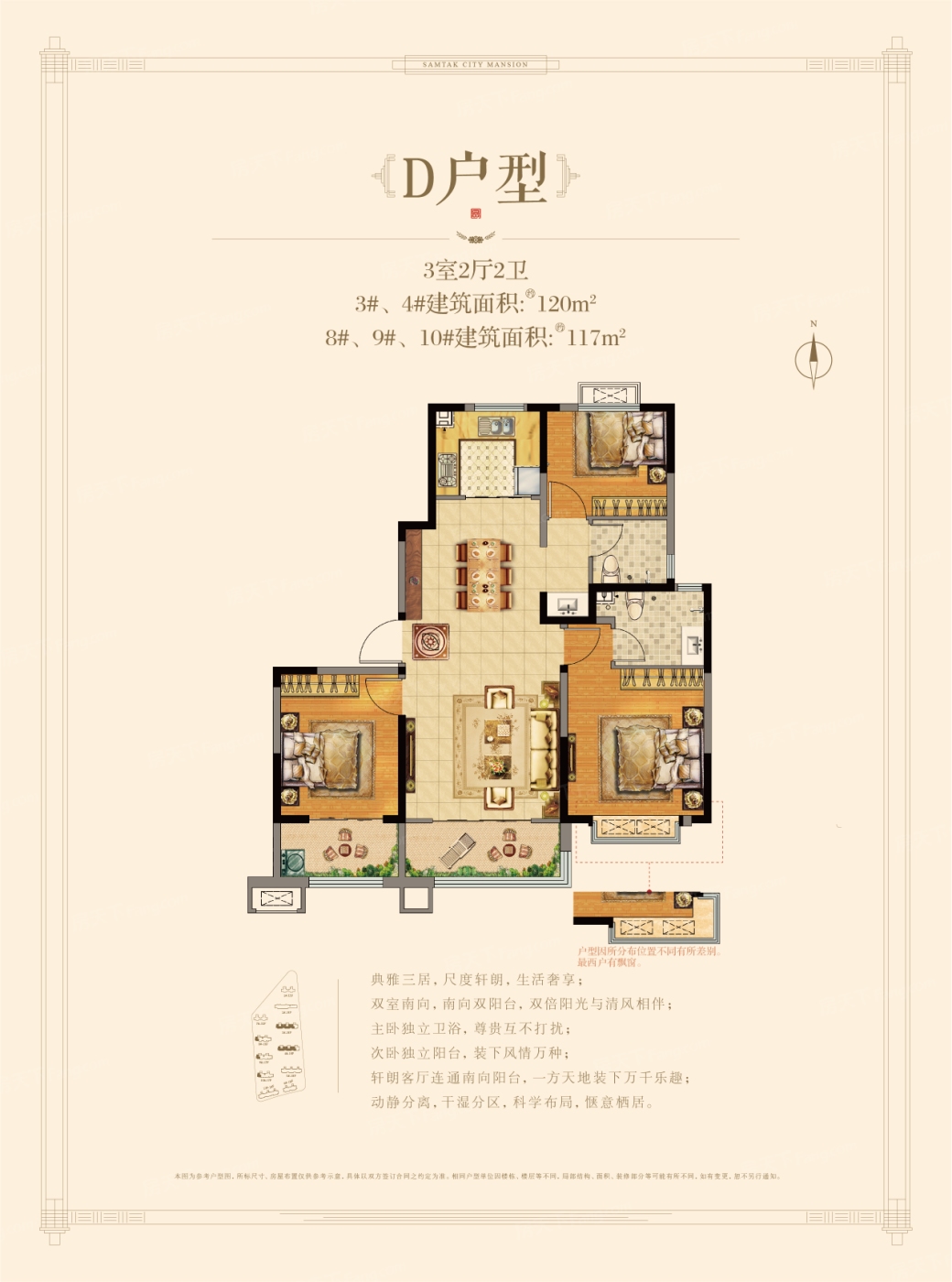 深度解析:祥泰城117㎡户型在售