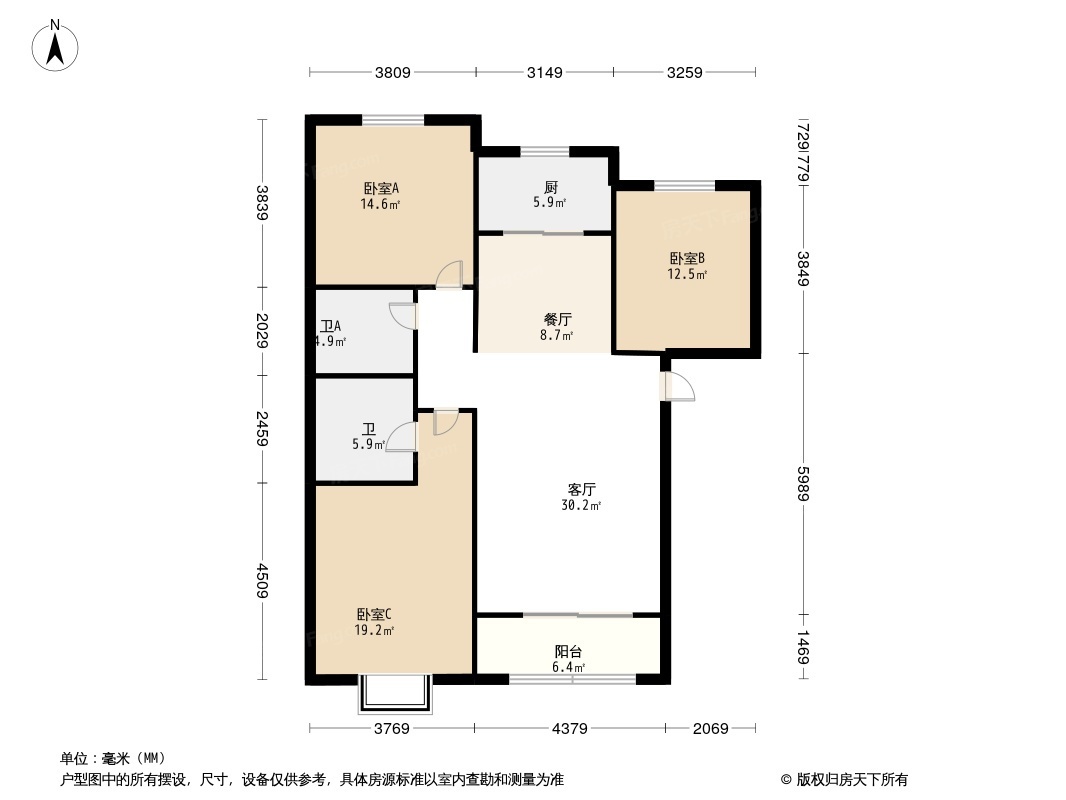 上起澜湾户型图