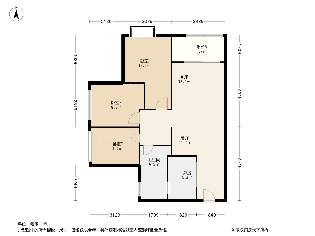 永川万科城 永川万科城户型类别:3居,4居