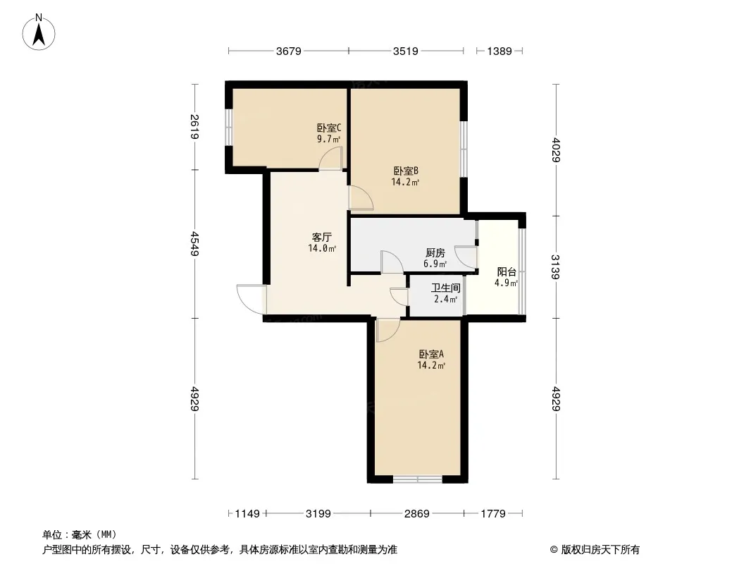 柳条路省委宿舍户型图