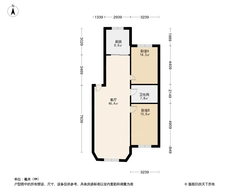 净苑小区北区户型图