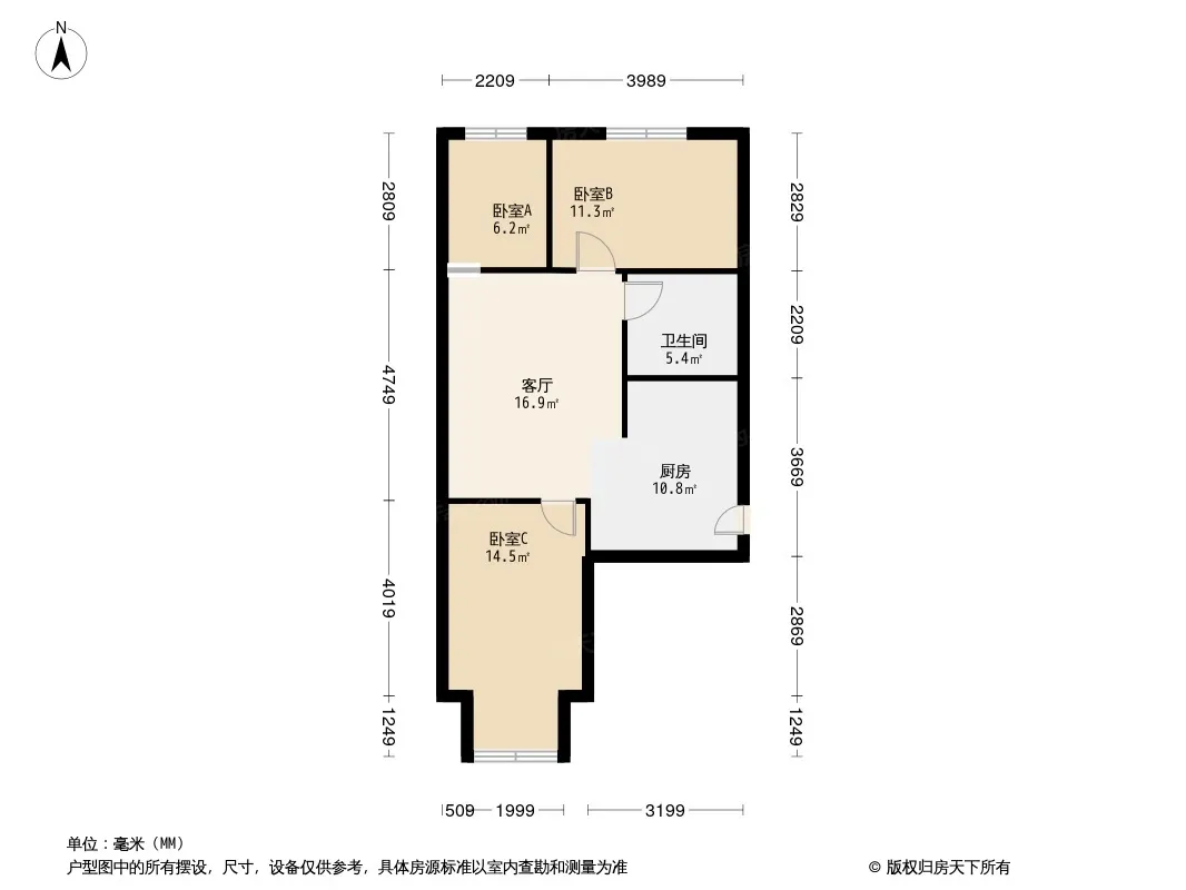 抚松路金色家园户型图