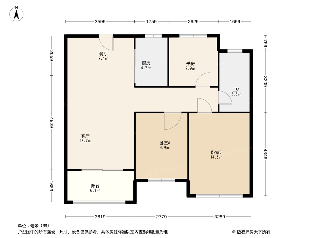 康桥溪棠户型图