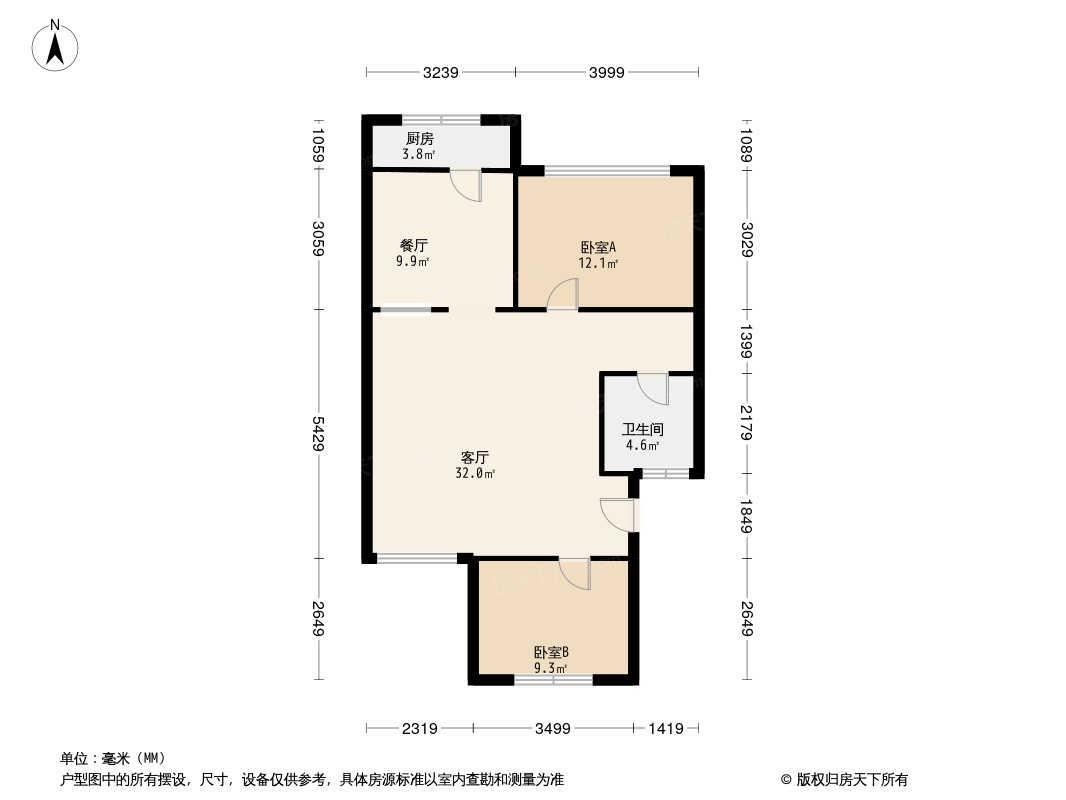 天八生活区户型图